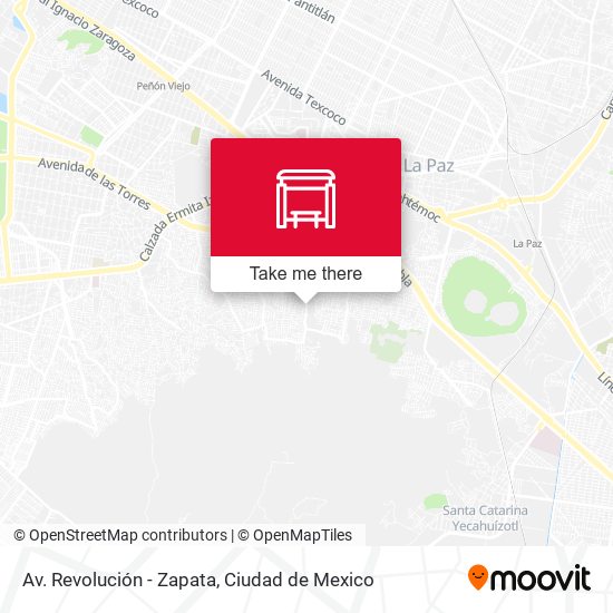 Av. Revolución - Zapata map