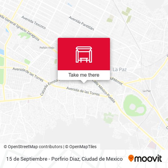 15 de Septiembre - Porfirio Diaz map