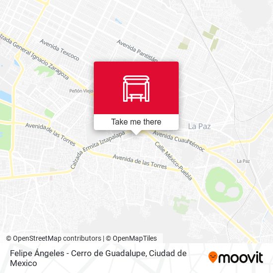 Mapa de Felipe Ángeles - Cerro de Guadalupe
