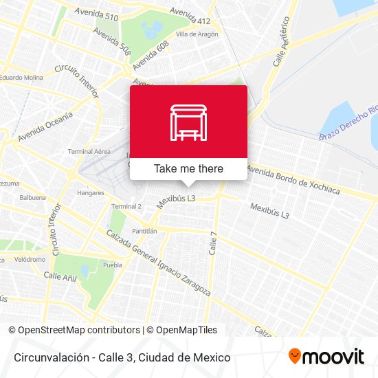 Circunvalación - Calle 3 map