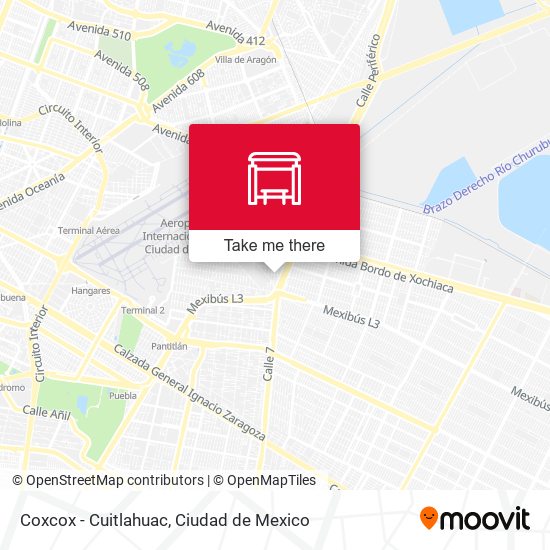 Mapa de Coxcox - Cuitlahuac