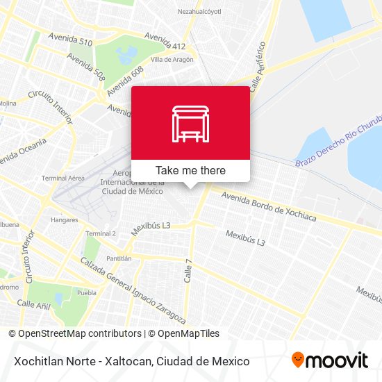 Xochitlan Norte - Xaltocan map