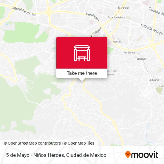 5 de Mayo - Niños Héroes map