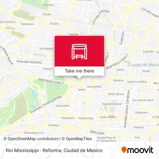 Río Mississippi - Reforma map