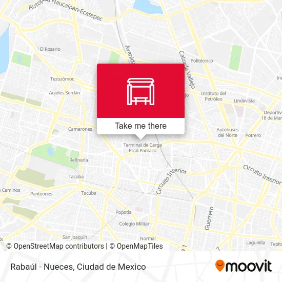 Rabaúl - Nueces map