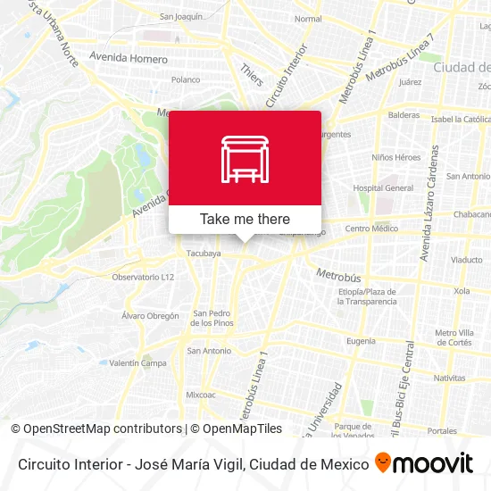 Mapa de Circuito Interior - José María Vigil