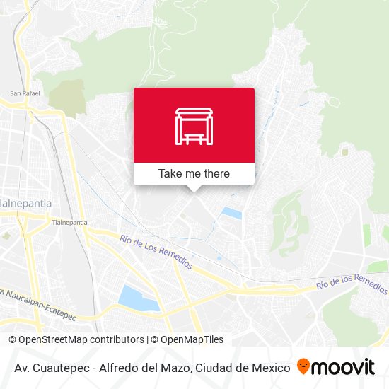 Av. Cuautepec - Alfredo del Mazo map