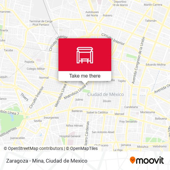 Zaragoza - Mina map