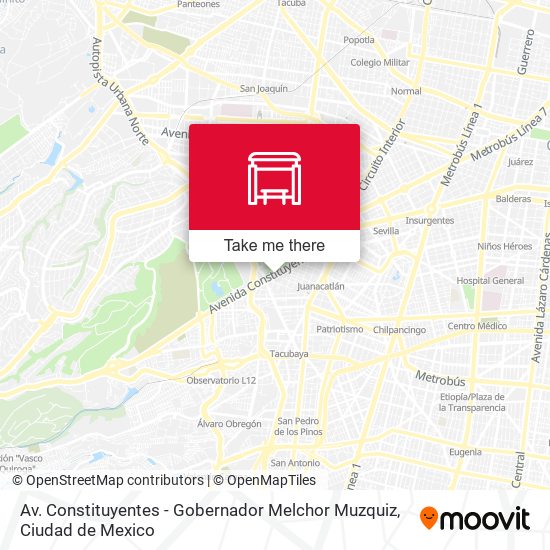 Mapa de Av. Constituyentes - Gobernador Melchor Muzquiz