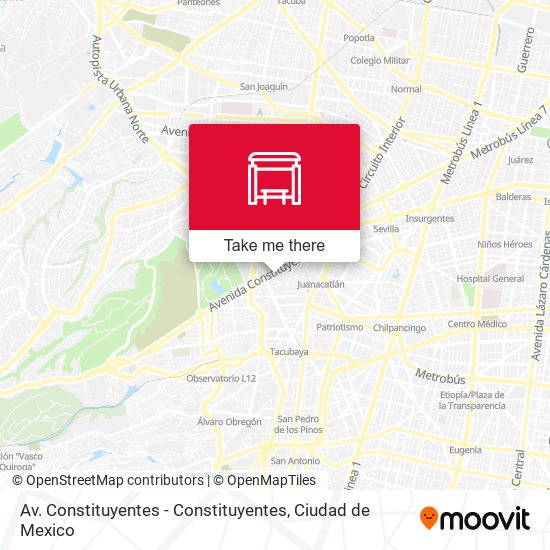 Mapa de Av. Constituyentes - Constituyentes