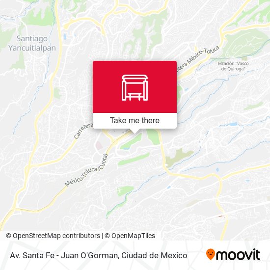 Mapa de Av. Santa Fe - Juan O'Gorman
