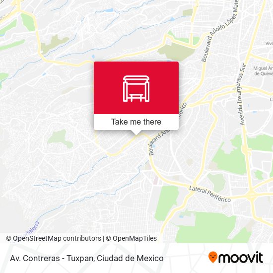 Av. Contreras  - Tuxpan map