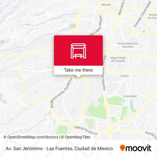 Av. San Jerónimo - Las Fuentes map