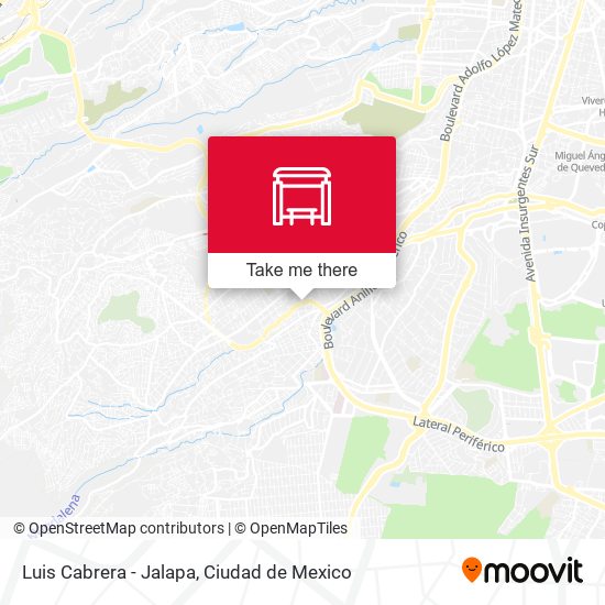 Luis Cabrera - Jalapa map
