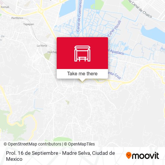 Mapa de Prol. 16 de Septiembre - Madre Selva
