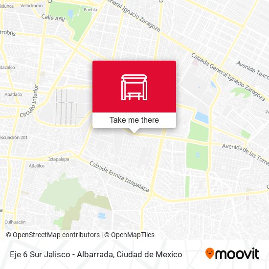 Mapa de Eje 6 Sur Jalisco - Albarrada