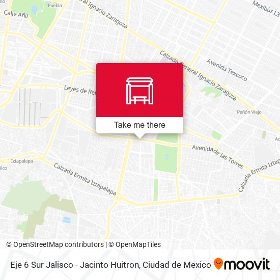 Eje 6 Sur Jalisco - Jacinto Huitron map