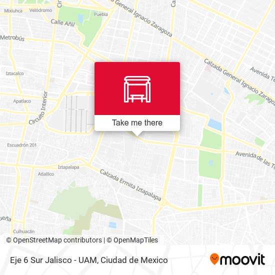 Eje 6 Sur Jalisco - UAM map