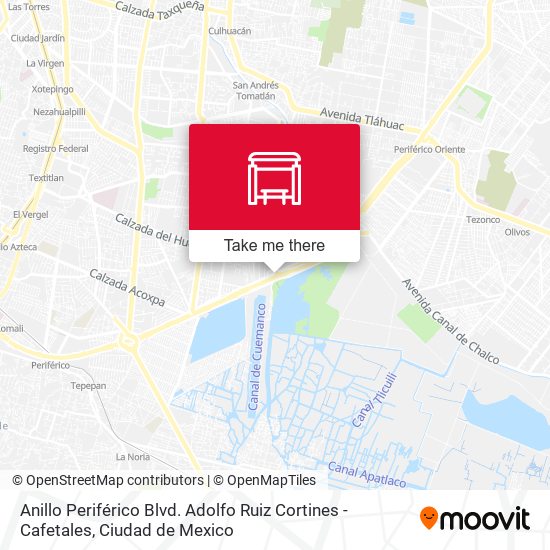 Anillo Periférico Blvd. Adolfo Ruiz Cortines - Cafetales map