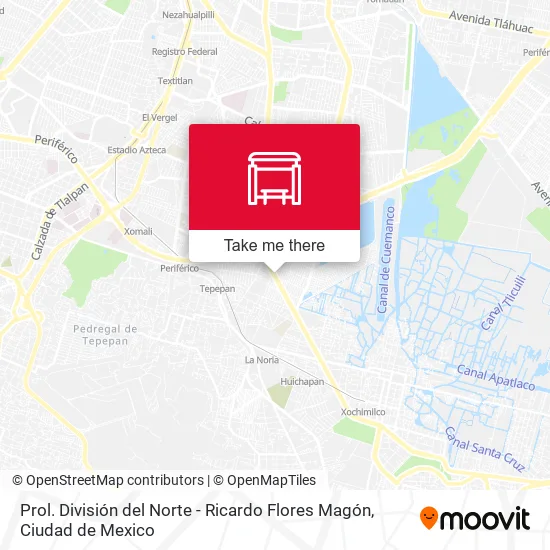 Prol. División del Norte - Ricardo Flores Magón map