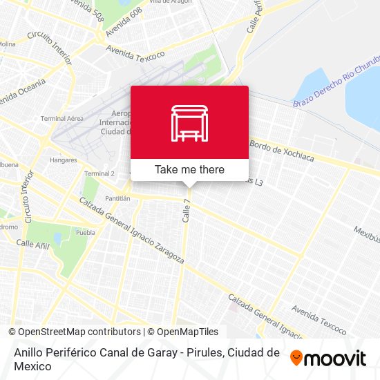 Anillo Periférico Canal de Garay - Pirules map