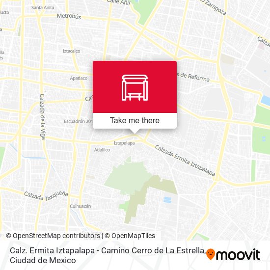 Calz. Ermita Iztapalapa - Camino Cerro de La Estrella map