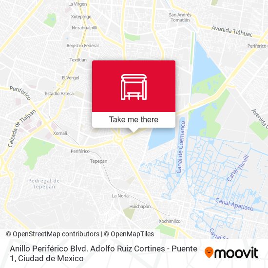 Anillo Periférico Blvd. Adolfo Ruiz Cortines - Puente 1 map