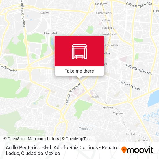 Anillo Periferico Blvd. Adolfo Ruiz Cortines - Renato Leduc map