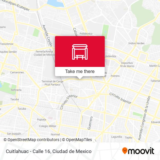 Cuitlahuac - Calle 16 map