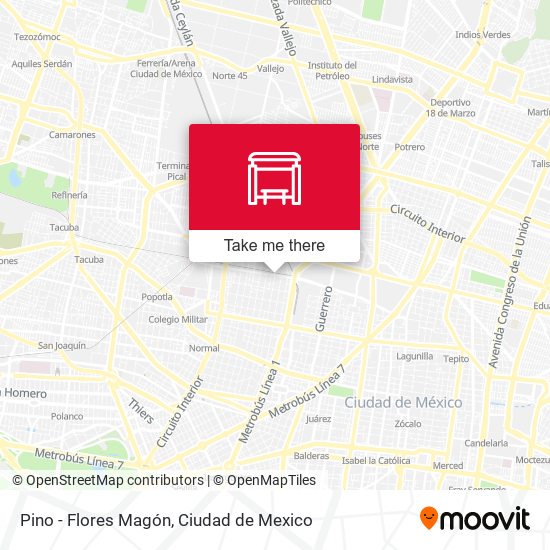 Mapa de Pino - Flores Magón