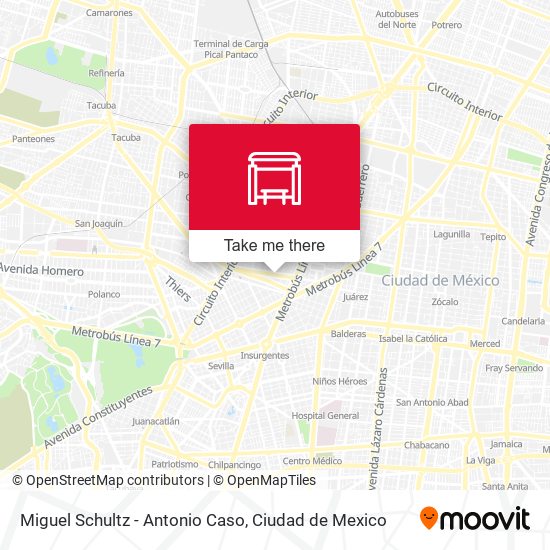 Mapa de Miguel Schultz - Antonio Caso