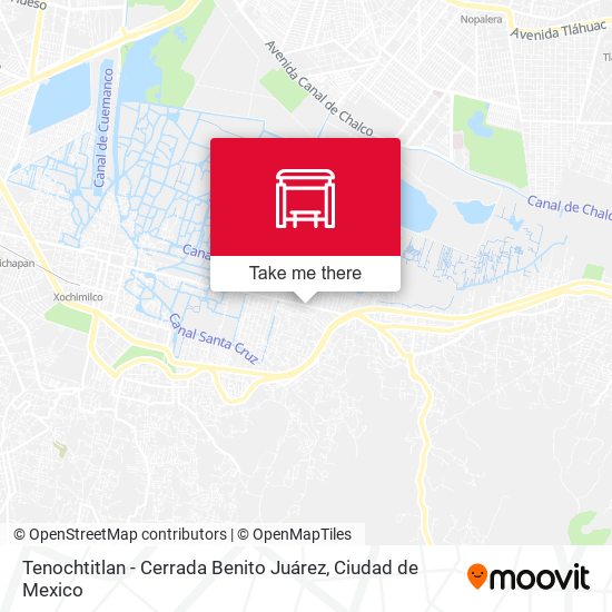 Tenochtitlan - Cerrada Benito Juárez map
