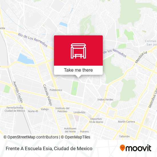 Frente A Escuela Esia map