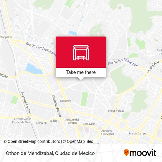 Othon de Mendizabal map