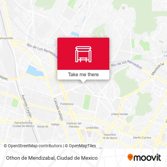 Othon de Mendizabal map