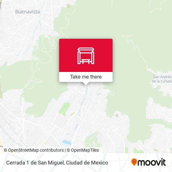 Cerrada 1 de San Miguel map