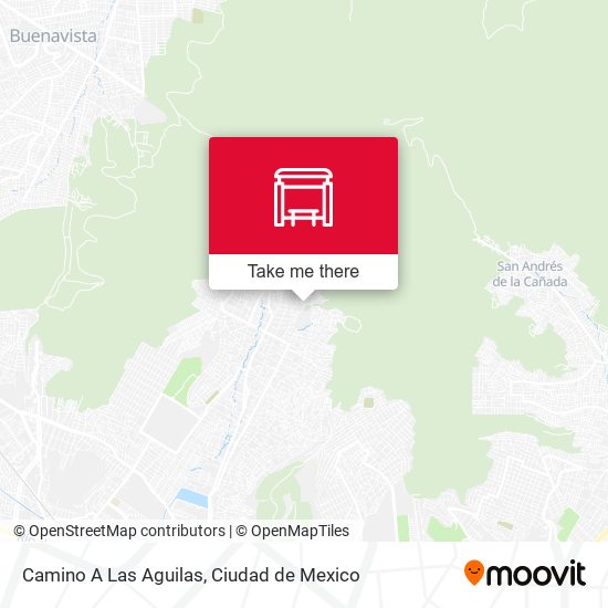 Camino A Las Aguilas map
