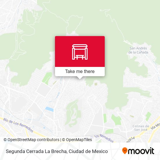 Mapa de Segunda Cerrada La Brecha