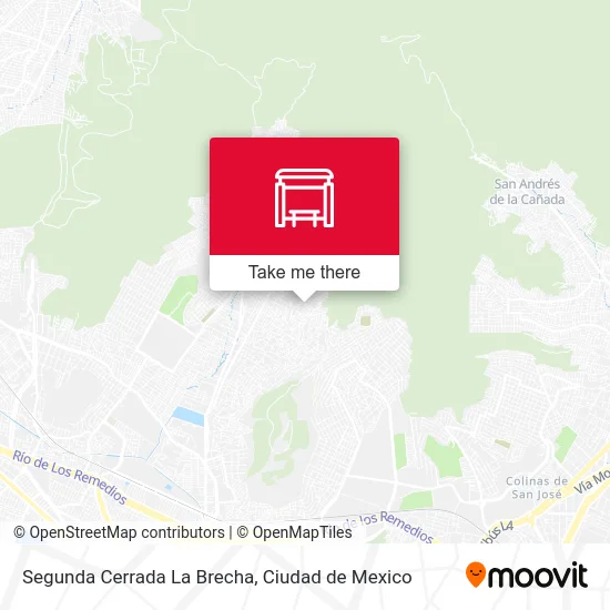 Segunda Cerrada La Brecha map