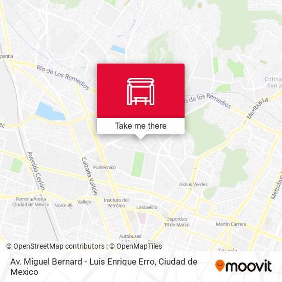 Av. Miguel Bernard - Luis Enrique Erro map