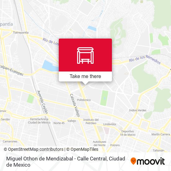Miguel Othon de Mendizabal - Calle Central map