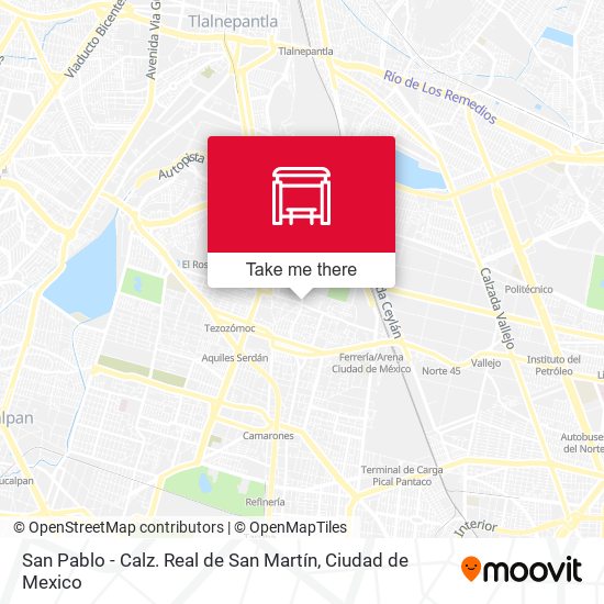 San Pablo - Calz. Real de San Martín map
