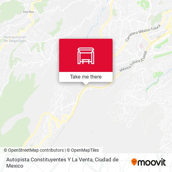 Mapa de Autopista Constituyentes  Y La Venta