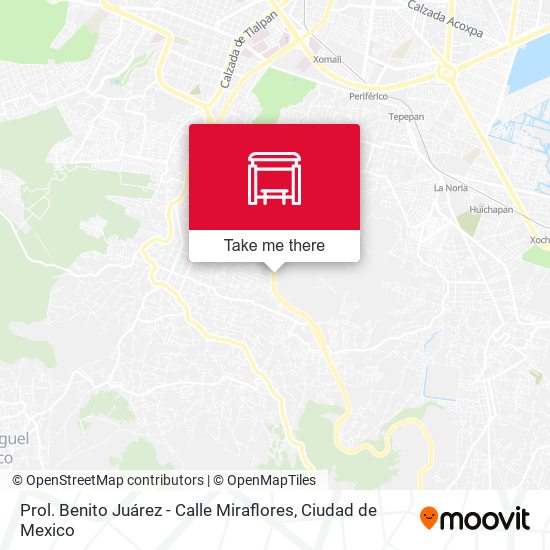 Mapa de Prol. Benito Juárez - Calle Miraflores