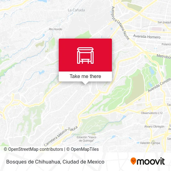 Bosques de Chihuahua map