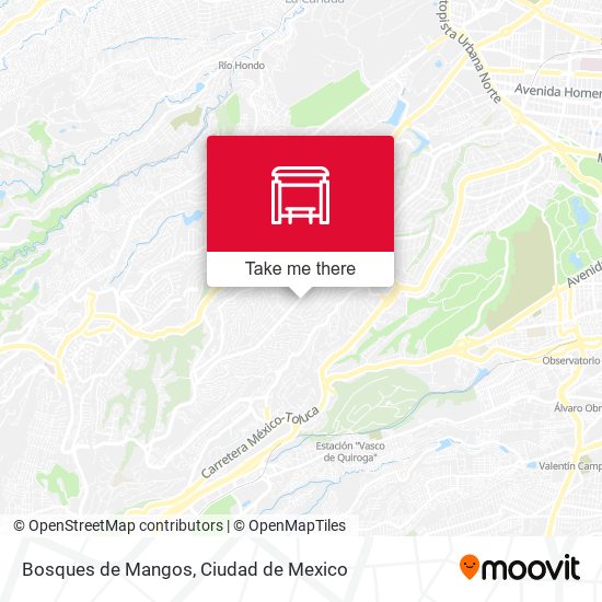 Bosques de Mangos map