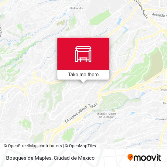 Bosques de Maples map