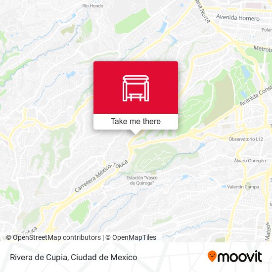 Rivera de Cupia map