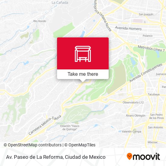 Av. Paseo de La Reforma map