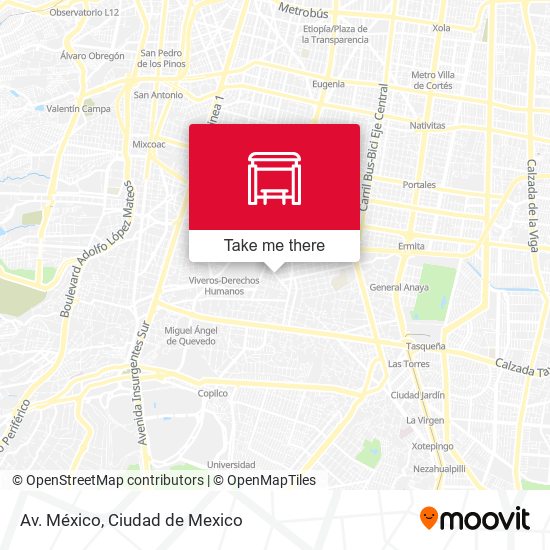 Av. México map